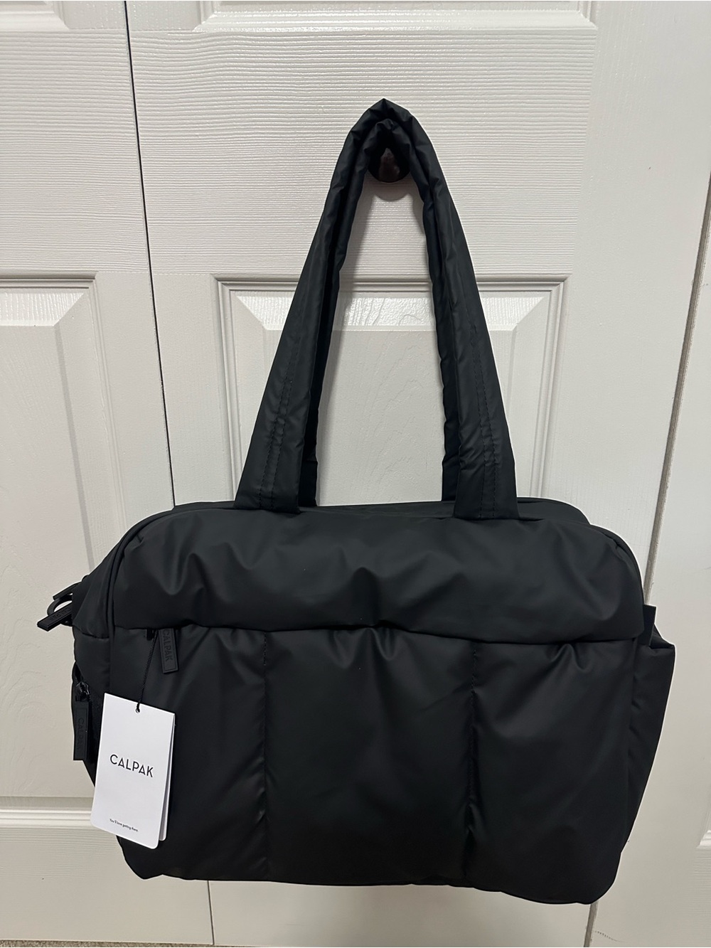 Calpak Luka Duffel Travel Bag in Matte Black NWT
